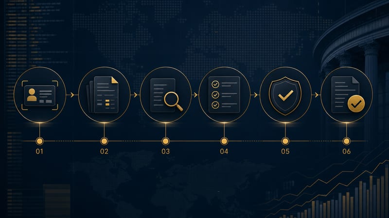 Casino KYC and verification process — 6-phase overview